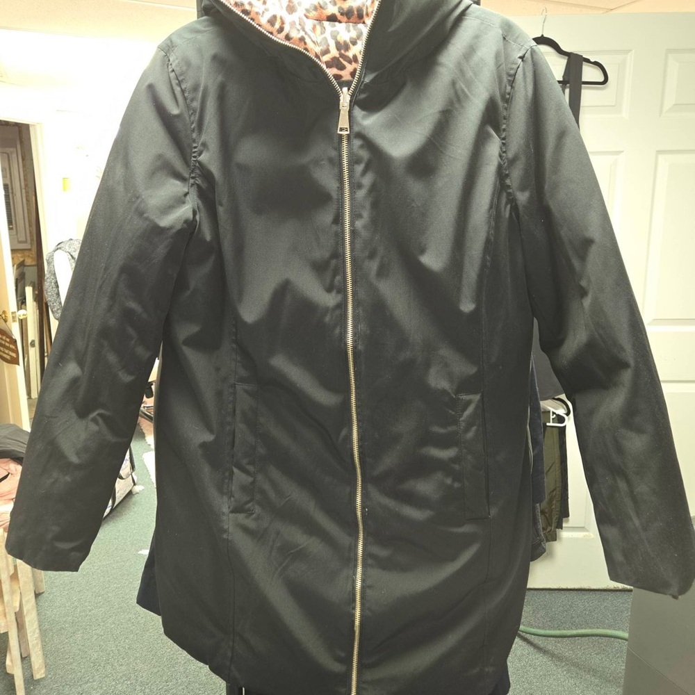 Leopard Print Puffer Jacket. Reversible. - image 7